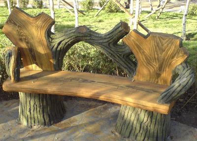 仿木椅凳、木紋椅